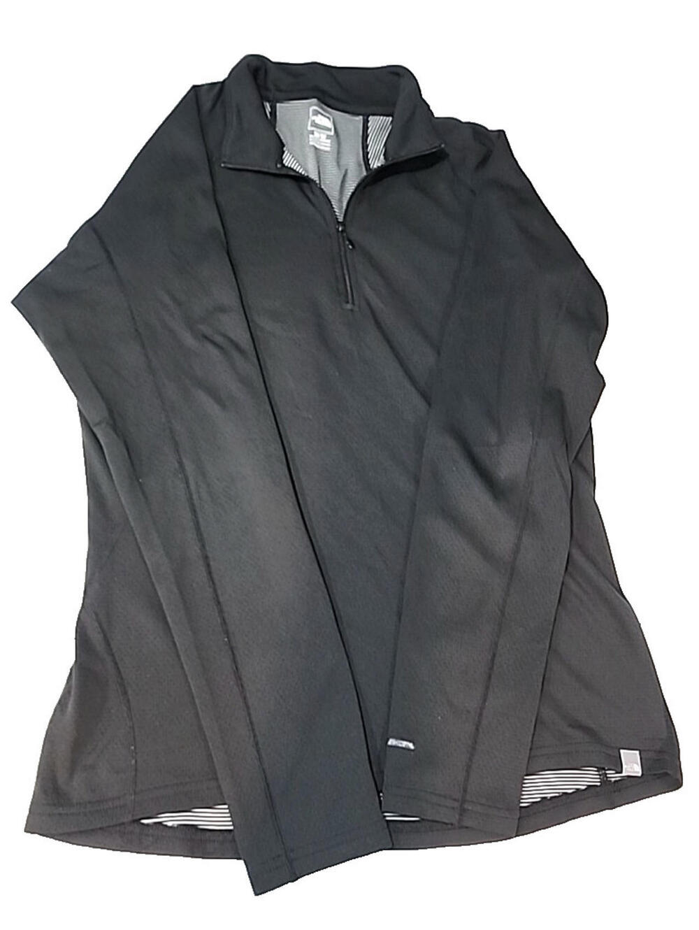 The North Face Mens Black Thin Long Sleeve Shirt 1/4 Zip Medium
